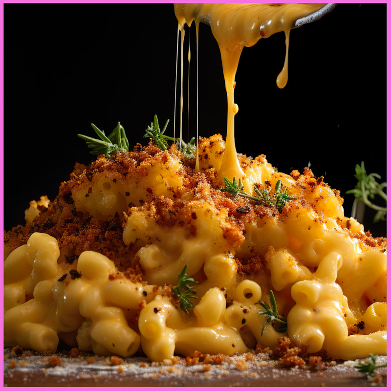 alt="Mac-n-cheese ‘Eddie Mac’ at Blossoms"