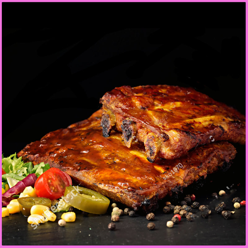 Slow-braised pork ribs with house glaze at Blossoms.
